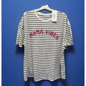 Ingrid + Isabel Short Sleeve Graphic Maternity T-Shirt "MAMA VIBES" Size XXL